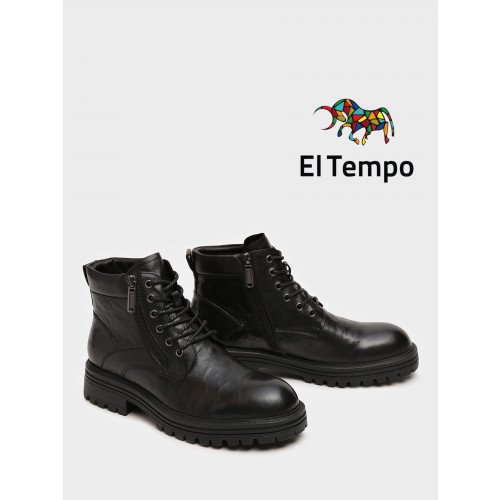 Ботинки высокие мужские зимнии Кожа натуральная арт.:HS007_03KM-BL (El Tempo) "HS007_03KM-BL (El Tempo)" 2