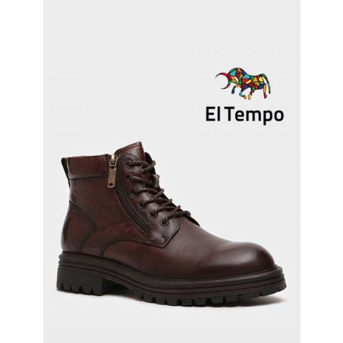 Ботинки высокие мужские зимнии Кожа натуральная арт.:HS007_03KM-BR (El Tempo) "HS007_03KM-BR (El Tempo)" 1