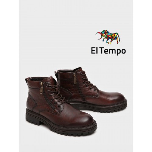 Ботинки высокие мужские зимнии Кожа натуральная арт.:HS007_03KM-BR (El Tempo) "HS007_03KM-BR (El Tempo)" 2