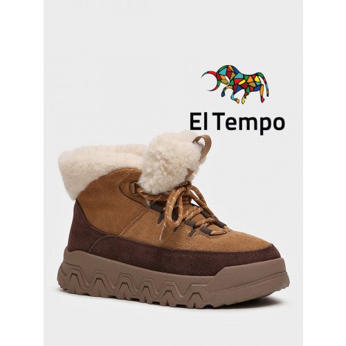 Ботинки женские зимние на платформе с мехом Спилок арт.:SZ638_01CH-LB "SZ638_01CH-LB" 1