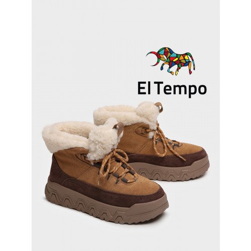 Ботинки женские зимние на платформе с мехом Спилок арт.:SZ638_01CH-LB "SZ638_01CH-LB" 2