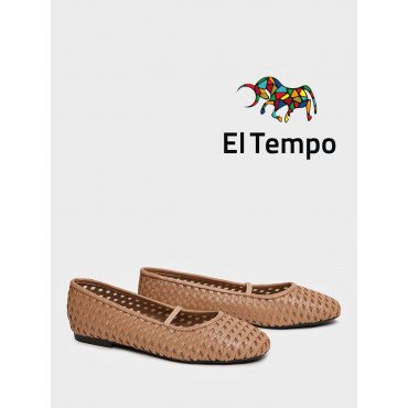 Балетки песочные El Tempo без подкладки Женские EE021_01KU-SD "EE021_01KU-SD" 2