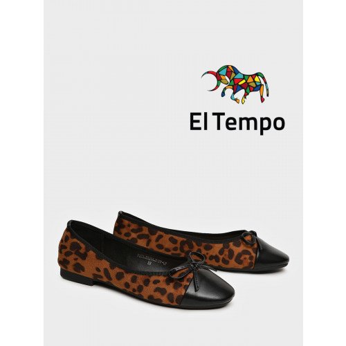 Балетки леопардовые El Tempo кожа искусственная Женские MA004_01PP-LP "MA004_01PP-LP" 2