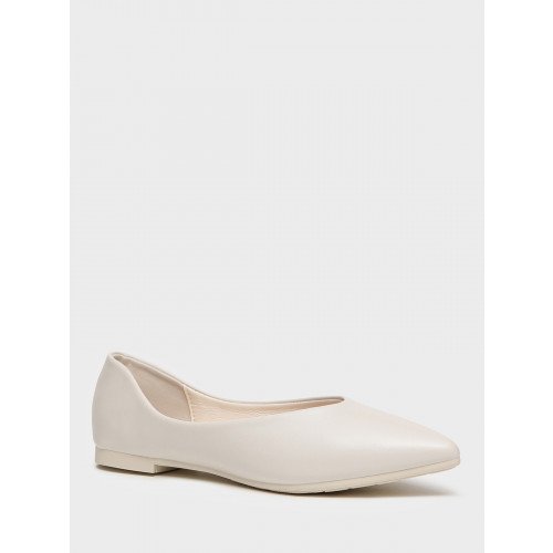 Балетки молочные El Tempo кожа искусственная Женские MA008_01PP-ML "MA008_01PP-ML" 4