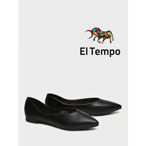 Балетки черные El Tempo кожа искусственная Женские MA008_01PP-BL "MA008_01PP-BL" 2