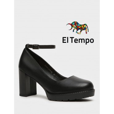 Туфли женские всесезонные на платформе и каблуке Кожа натуральная арт.: DC037_01KK-BL "DC037_01KK-BL" 1