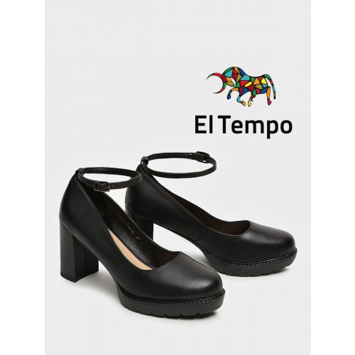 Туфли женские всесезонные на платформе и каблуке Кожа натуральная арт.: DC037_01KK-BL "DC037_01KK-BL" 2