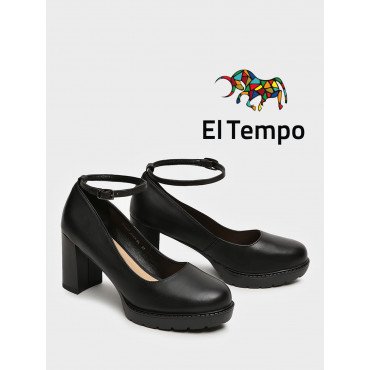 Туфли женские всесезонные на платформе и каблуке Кожа натуральная арт.: DC037_01KK-BL "DC037_01KK-BL" 2