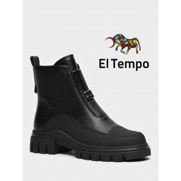 Ботинки женские демисезонные на платформе Кожа натуральная арт.: DI074_01SB-BL DI074_01SB-BL