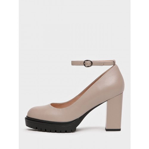 Туфли женские на платформе и каблуке Кожа натуральная арт.:DI083_01SK-BG "DI083_01SK-BG" 3