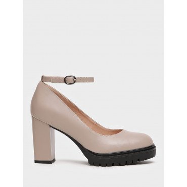 Туфли женские на платформе и каблуке Кожа натуральная арт.:DI083_01SK-BG "DI083_01SK-BG" 4