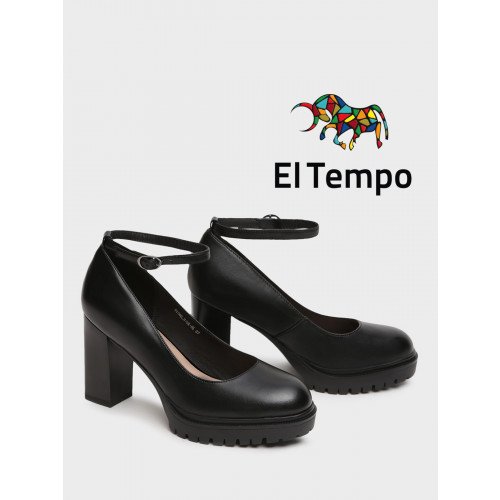 Туфли женские на платформе и каблуке Кожа натуральная арт.:DI083_01SK-BL "DI083_01SK-BL" 2