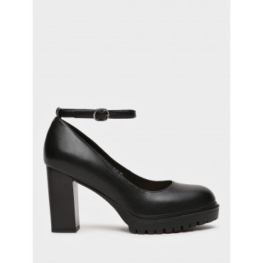 Туфли женские на платформе и каблуке Кожа натуральная арт.:DI083_01SK-BL "DI083_01SK-BL" 4