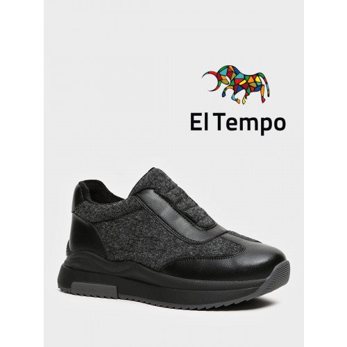 Полуботинки женские демисезонные Текстиль/Кожа натуральная арт.:HW060_03TH-BL "HW060_03TH-BL" 1