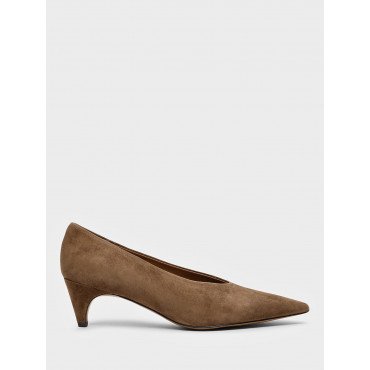 Туфли женские Велюр натуральный на каблуке  арт.:RH030_01VK-LB "RH030_01VK-LB" 4