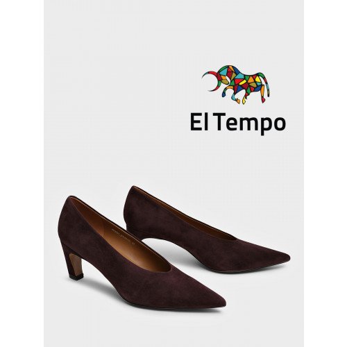 Туфли женские Велюр натуральный на каблуке  арт.:RH031_01VK-VL "RH031_01VK-VL" 1