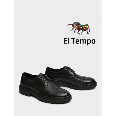 Полуботинки мужские  всесезонные Кожа натуральная арт.: RS002_02KK-BL (El Tempo) RS002_02KK-BL (El Tempo)