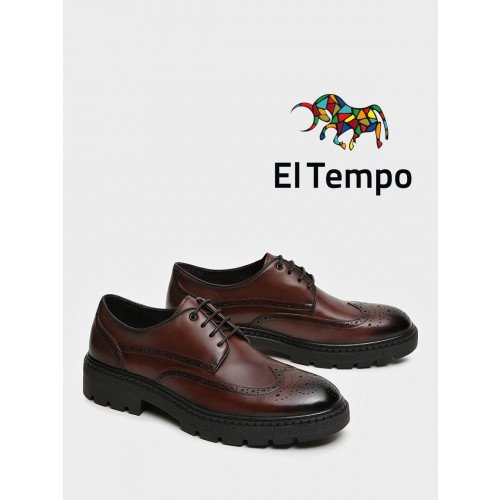 Полуботинки мужские  всесезонные Кожа натуральная арт.: RS002_02KK-BR (El Tempo) "RS002_02KK-BR (El Tempo)" 1