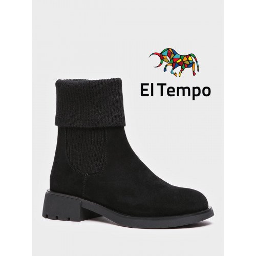 Ботинки женские демисезонные Велюр натуральный арт.:TL076_01VB-BL "TL076_01VB-BL" 2