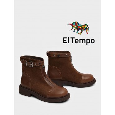 Ботинки женские демисезанные Велюр натуральный арт.:XJ053_02VB-BR XJ053_02VB-BR