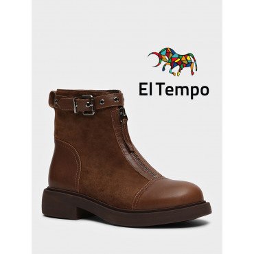 Ботинки женские демисезанные Велюр натуральный арт.:XJ053_02VB-BR XJ053_02VB-BR 2