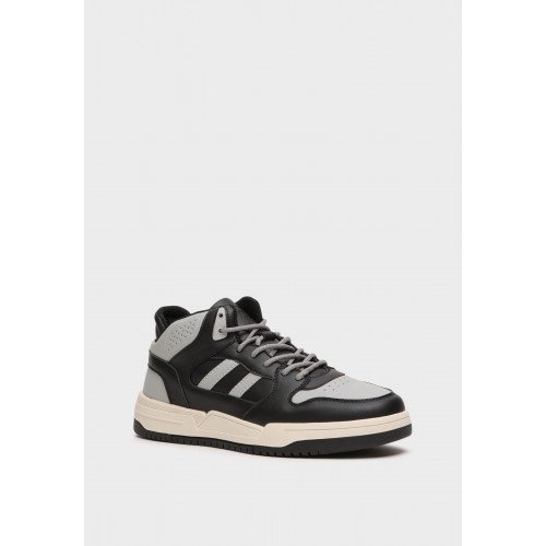 Кеды высокие мужские, цвет СЕРЫЙ, YC018_01PT-WT "YC018_01PT-WT" 1