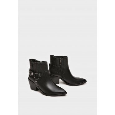 Ботильоны женские, цвет ЧЕРНЫЙ, XT034_01PB-BL XT034_01PB-BL 2
