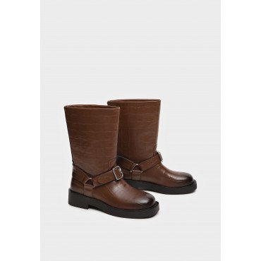 Полусапоги женские, цвет КОРИЧНЕВЫЙ, XT032_01SB-BR XT032_01SB-BR 2