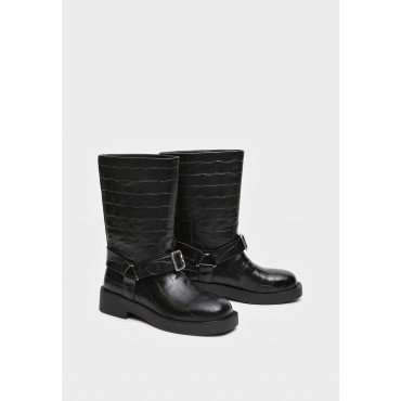 Полусапоги женские, цвет ЧЕРНЫЙ, XT032_01SB-BL XT032_01SB-BL 2