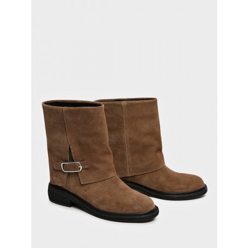 Полусапоги женские, цвет СВЕТЛО-КОРИЧНЕВЫЙ, NN056_01CB-LB "NN056_01CB-LB" 2