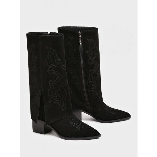 Сапоги женские, цвет ЧЕРНЫЙ, LX086_01VB-BL "LX086_01VB-BL" 2