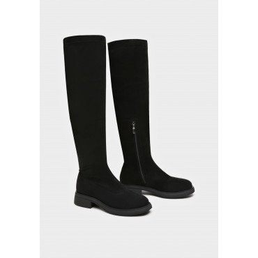 Ботфорты женские, цвет ЧЕРНЫЙ, AY069_01WB-BL AY069_01WB-BL 2
