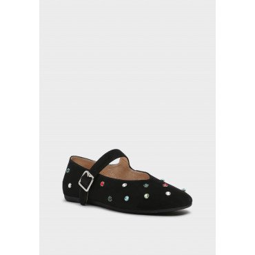 Туфли женские, цвет ЧЕРНЫЙ, DZ064_04CT-BL DZ064_04CT-BL