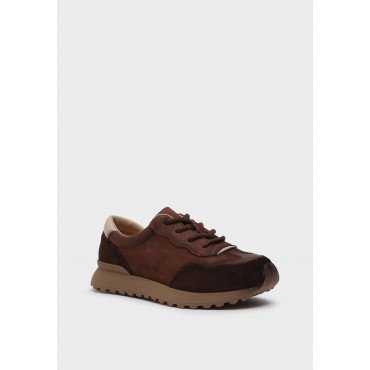 Кроссовки женские, цвет КОРИЧНЕВЫЙ, HW115_01NU-BR HW115_01NU-BR