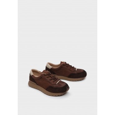 Кроссовки женские, цвет КОРИЧНЕВЫЙ, HW115_01NU-BR HW115_01NU-BR 2