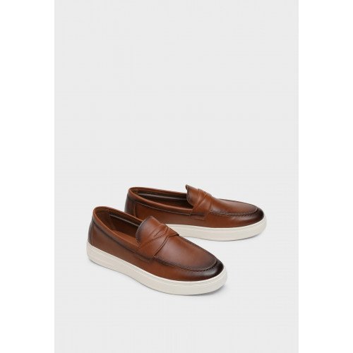 Лоферы мужские, цвет РЫЖИЙ, YC083_01PU-CM "YC083_01PU-CM" 2