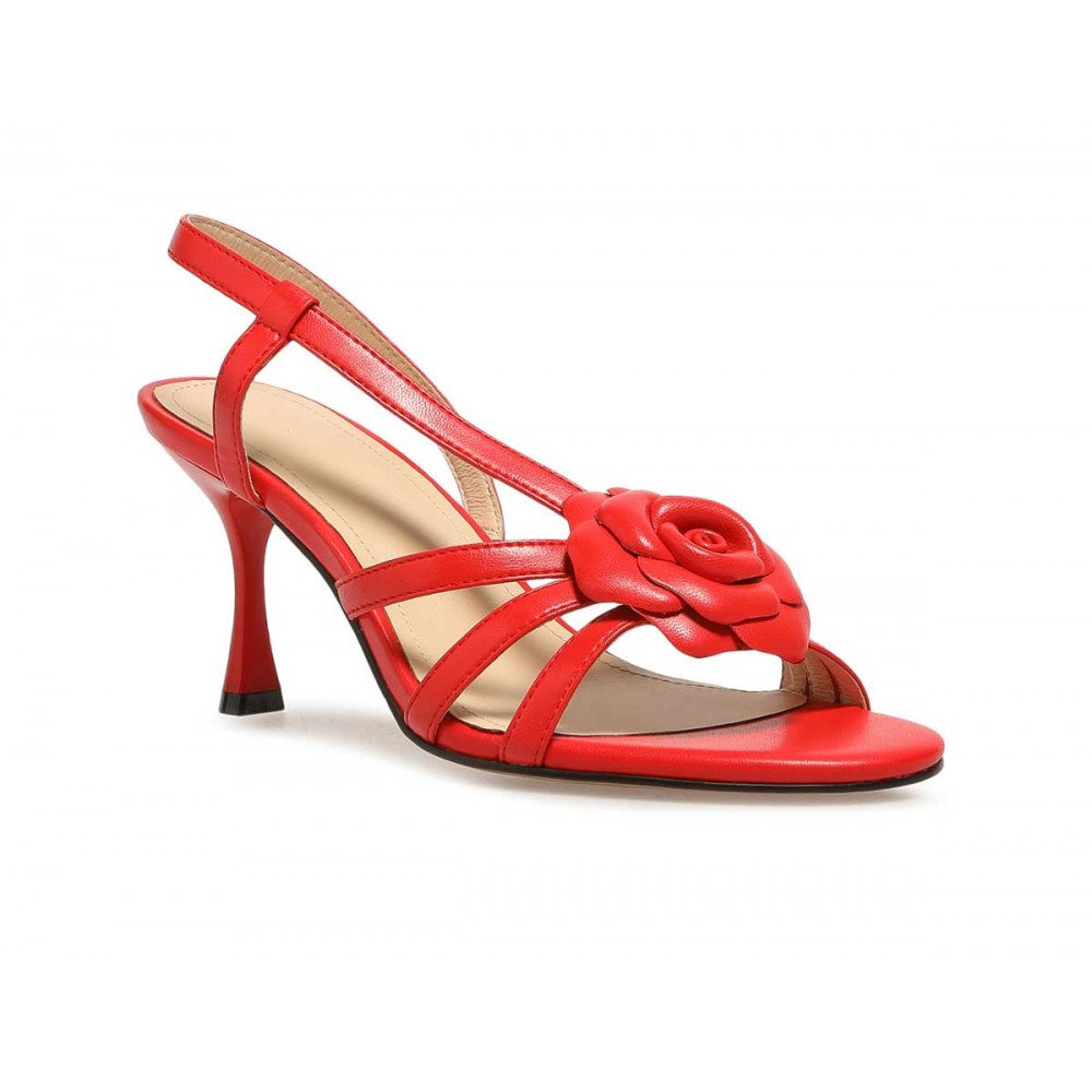 Босоножки женские, цвет КРАСНЫЙ, MN050_01SK-RD "MN050_01SK-RD" 1