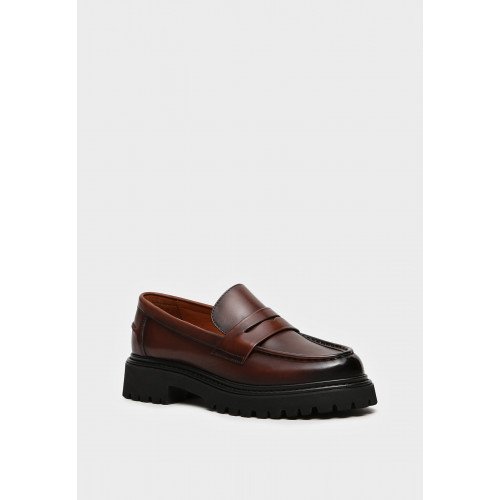 Лоферы женские, цвет КОРИЧНЕВЫЙ, RS136_01KK-BR "RS136_01KK-BR" 1