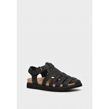 Сандалии женские, цвет ЧЕРНЫЙ, SL058_02TP-BL-V SL058_02TP-BL-V