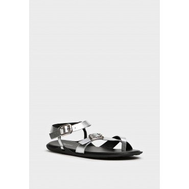 Сандалии женские, цвет СЕРЕБРЯНЫЙ, WN058_01KP-SL WN058_01KP-SL