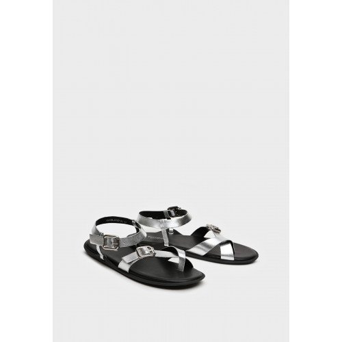 Сандалии женские, цвет СЕРЕБРЯНЫЙ, WN058_01KP-SL "WN058_01KP-SL" 2