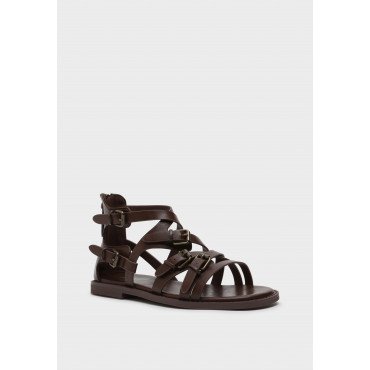 Сандалии женские, цвет ТЕМНО-КОРИЧНЕВЫЙ, XS085_01PP-BR XS085_01PP-BR