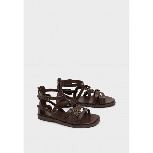 Сандалии женские, цвет ТЕМНО-КОРИЧНЕВЫЙ, XS085_01PP-BR "XS085_01PP-BR" 2