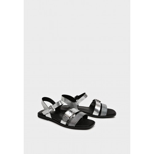 Сандалии женские, цвет СЕРЕБРЯНЫЙ, XX035_03SP-SL-V "XX035_03SP-SL-V" 2