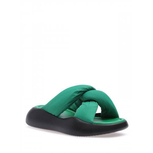 Сабо женские, цвет ЗЕЛЁНЫЙ, CVS206_C232738-3_GREEN "CVS206_C232738-3_GREEN" 1