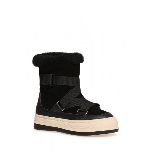 Сноубутсы женские, цвет ЧЕРНЫЙ, FL327_R22027-2-W_BLACK P "FL327_R22027-2-W_BLACK P" 1