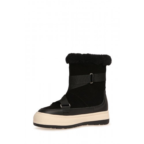 Сноубутсы женские, цвет ЧЕРНЫЙ, FL327_R22027-2-W_BLACK P "FL327_R22027-2-W_BLACK P" 2