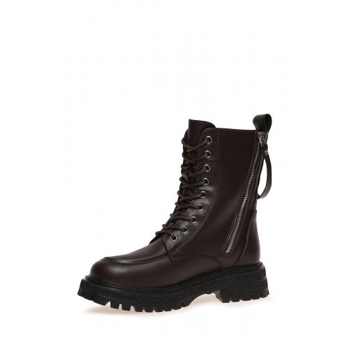 Ботинки женские, цвет ТЕМНО-КОРИЧНЕВЫЙ, FL337_JS8A017-3B-W_BROWN P "FL337_JS8A017-3B-W_BROWN P" 2