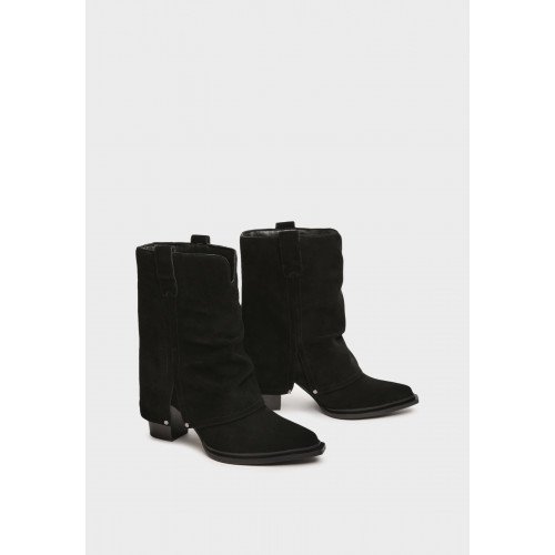 Полусапоги женские, цвет ЧЕРНЫЙ, YZ015_01CB-BL "YZ015_01CB-BL" 2