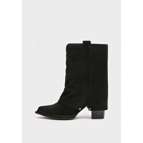 Полусапоги женские, цвет ЧЕРНЫЙ, YZ015_01CB-BL "YZ015_01CB-BL" 4